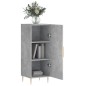 vidaXL Credenza Grigio Cemento 34,5x34x90 cm in Legno Multistrato vidaXL Credenza Grigio Cemento 34,5x34x90 cm in Legno Multistrato