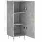 vidaXL Credenza Grigio Cemento 34,5x34x90 cm in Legno Multistrato vidaXL Credenza Grigio Cemento 34,5x34x90 cm in Legno Multistrato