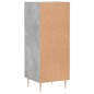 vidaXL Credenza Grigio Cemento 34,5x34x90 cm in Legno Multistrato vidaXL Credenza Grigio Cemento 34,5x34x90 cm in Legno Multistrato