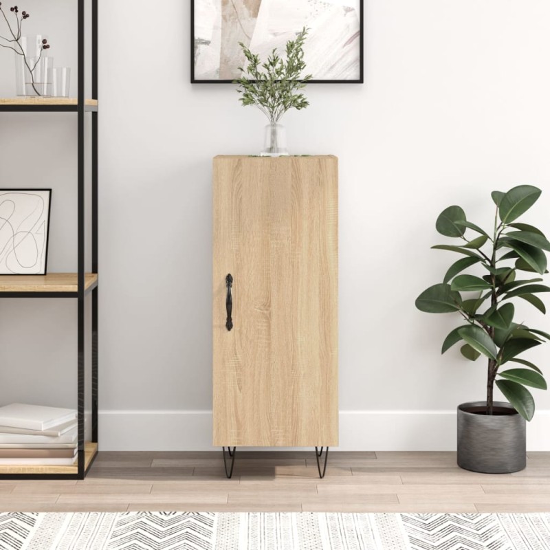 vidaXL Credenza Rovere Sonoma 34,5x34x90 cm in Legno Multistrato vidaXL Credenza Rovere Sonoma 34,5x34x90 cm in Legno Multistrato