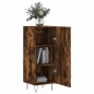 vidaXL Credenza Rovere Fumo 34,5x34x90 cm in Legno Multistrato vidaXL Credenza Rovere Fumo 34,5x34x90 cm in Legno Multistrato