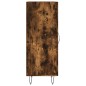 vidaXL Credenza Rovere Fumo 34,5x34x90 cm in Legno Multistrato vidaXL Credenza Rovere Fumo 34,5x34x90 cm in Legno Multistrato