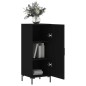 vidaXL Credenza Nero 34,5x34x90 cm in Legno Multistrato vidaXL Credenza Nero 34,5x34x90 cm in Legno Multistrato