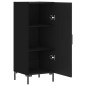 vidaXL Credenza Nero 34,5x34x90 cm in Legno Multistrato vidaXL Credenza Nero 34,5x34x90 cm in Legno Multistrato