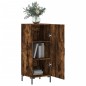 vidaXL Credenza Rovere Fumo 34,5x34x90 cm in Legno Multistrato vidaXL Credenza Rovere Fumo 34,5x34x90 cm in Legno Multistrato