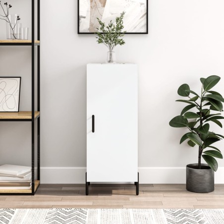 vidaXL Credenza Bianca 34,5x34x90 cm in Legno Multistrato