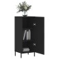 vidaXL Credenza Nero 34,5x34x90 cm in Legno Multistrato vidaXL Credenza Nero 34,5x34x90 cm in Legno Multistrato