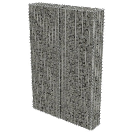 vidaXL Gabbione con Copertura in Acciaio Zincato 100x20x150 cm