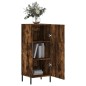 vidaXL Credenza Rovere Fumo 34,5x34x90 cm in Legno Multistrato