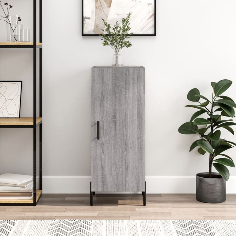 vidaXL Credenza Grigio Sonoma 34,5x34x90 cm in Legno Multistrato vidaXL Credenza Grigio Sonoma 34,5x34x90 cm in Legno Multistrato