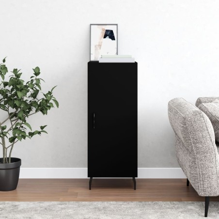 vidaXL Credenza Nero 34,5x34x90 cm in Legno Multistrato