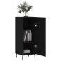 vidaXL Credenza Nero 34,5x34x90 cm in Legno Multistrato vidaXL Credenza Nero 34,5x34x90 cm in Legno Multistrato