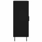 vidaXL Credenza Nero 34,5x34x90 cm in Legno Multistrato vidaXL Credenza Nero 34,5x34x90 cm in Legno Multistrato