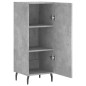 vidaXL Credenza Grigio Cemento 34,5x34x90 cm in Legno Multistrato vidaXL Credenza Grigio Cemento 34,5x34x90 cm in Legno Multistrato