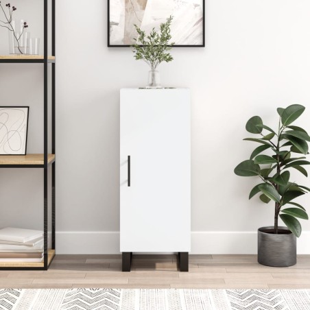 vidaXL Credenza Bianca 34,5x34x90 cm in Legno Multistrato