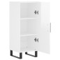vidaXL Credenza Bianco Lucido 34,5x34x90 cm in Legno Multistrato vidaXL Credenza Bianco Lucido 34,5x34x90 cm in Legno Multistrato