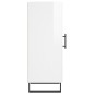 vidaXL Credenza Bianco Lucido 34,5x34x90 cm in Legno Multistrato vidaXL Credenza Bianco Lucido 34,5x34x90 cm in Legno Multistrato