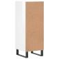vidaXL Credenza Bianco Lucido 34,5x34x90 cm in Legno Multistrato vidaXL Credenza Bianco Lucido 34,5x34x90 cm in Legno Multistrato