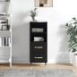 vidaXL Credenza Nero 34,5x34x90 cm in Legno Multistrato vidaXL Credenza Nero 34,5x34x90 cm in Legno Multistrato