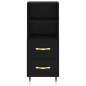 vidaXL Credenza Nero 34,5x34x90 cm in Legno Multistrato vidaXL Credenza Nero 34,5x34x90 cm in Legno Multistrato