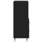 vidaXL Credenza Nero 34,5x34x90 cm in Legno Multistrato vidaXL Credenza Nero 34,5x34x90 cm in Legno Multistrato
