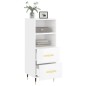 vidaXL Credenza Bianco Lucido 34,5x34x90 cm in Legno Multistrato vidaXL Credenza Bianco Lucido 34,5x34x90 cm in Legno Multistrato