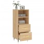 vidaXL Credenza Rovere Sonoma 34,5x34x90 cm in Legno Multistrato vidaXL Credenza Rovere Sonoma 34,5x34x90 cm in Legno Multistrato