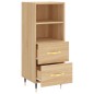 vidaXL Credenza Rovere Sonoma 34,5x34x90 cm in Legno Multistrato vidaXL Credenza Rovere Sonoma 34,5x34x90 cm in Legno Multistrato