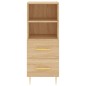 vidaXL Credenza Rovere Sonoma 34,5x34x90 cm in Legno Multistrato vidaXL Credenza Rovere Sonoma 34,5x34x90 cm in Legno Multistrato