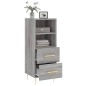 vidaXL Credenza Grigio Sonoma 34,5x34x90 cm in Legno Multistrato vidaXL Credenza Grigio Sonoma 34,5x34x90 cm in Legno Multistrato