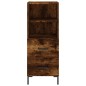 vidaXL Credenza Rovere Fumo 34,5x34x90 cm in Legno Multistrato vidaXL Credenza Rovere Fumo 34,5x34x90 cm in Legno Multistrato