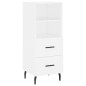 vidaXL Credenza Bianca 34,5x34x90 cm in Legno Multistrato vidaXL Credenza Bianca 34,5x34x90 cm in Legno Multistrato