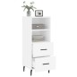 vidaXL Credenza Bianca 34,5x34x90 cm in Legno Multistrato vidaXL Credenza Bianca 34,5x34x90 cm in Legno Multistrato
