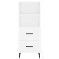 vidaXL Credenza Bianca 34,5x34x90 cm in Legno Multistrato vidaXL Credenza Bianca 34,5x34x90 cm in Legno Multistrato