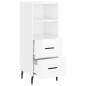 vidaXL Credenza Bianco Lucido 34,5x34x90 cm in Legno Multistrato vidaXL Credenza Bianco Lucido 34,5x34x90 cm in Legno Multistrato