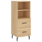 vidaXL Credenza Rovere Sonoma 34,5x34x90 cm in Legno Multistrato