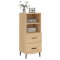 vidaXL Credenza Rovere Sonoma 34,5x34x90 cm in Legno Multistrato