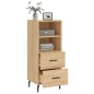 vidaXL Credenza Rovere Sonoma 34,5x34x90 cm in Legno Multistrato