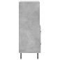 vidaXL Credenza Grigio Cemento 34,5x34x90 cm in Legno Multistrato vidaXL Credenza Grigio Cemento 34,5x34x90 cm in Legno Multistrato