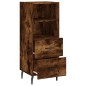 vidaXL Credenza Rovere Fumo 34,5x34x90 cm in Legno Multistrato vidaXL Credenza Rovere Fumo 34,5x34x90 cm in Legno Multistrato