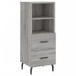 vidaXL Credenza Grigio Sonoma 34,5x34x90 cm in Legno Multistrato vidaXL Credenza Grigio Sonoma 34,5x34x90 cm in Legno Multistrato