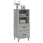 vidaXL Credenza Grigio Sonoma 34,5x34x90 cm in Legno Multistrato vidaXL Credenza Grigio Sonoma 34,5x34x90 cm in Legno Multistrato
