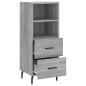 vidaXL Credenza Grigio Sonoma 34,5x34x90 cm in Legno Multistrato vidaXL Credenza Grigio Sonoma 34,5x34x90 cm in Legno Multistrato