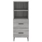 vidaXL Credenza Grigio Sonoma 34,5x34x90 cm in Legno Multistrato vidaXL Credenza Grigio Sonoma 34,5x34x90 cm in Legno Multistrato