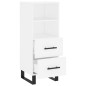 vidaXL Credenza Bianca 34,5x34x90 cm in Legno Multistrato vidaXL Credenza Bianca 34,5x34x90 cm in Legno Multistrato