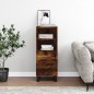 vidaXL Credenza Rovere Fumo 34,5x34x90 cm in Legno Multistrato vidaXL Credenza Rovere Fumo 34,5x34x90 cm in Legno Multistrato