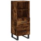 vidaXL Credenza Rovere Fumo 34,5x34x90 cm in Legno Multistrato vidaXL Credenza Rovere Fumo 34,5x34x90 cm in Legno Multistrato