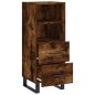 vidaXL Credenza Rovere Fumo 34,5x34x90 cm in Legno Multistrato vidaXL Credenza Rovere Fumo 34,5x34x90 cm in Legno Multistrato