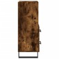 vidaXL Credenza Rovere Fumo 34,5x34x90 cm in Legno Multistrato vidaXL Credenza Rovere Fumo 34,5x34x90 cm in Legno Multistrato