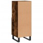 vidaXL Credenza Rovere Fumo 34,5x34x90 cm in Legno Multistrato vidaXL Credenza Rovere Fumo 34,5x34x90 cm in Legno Multistrato